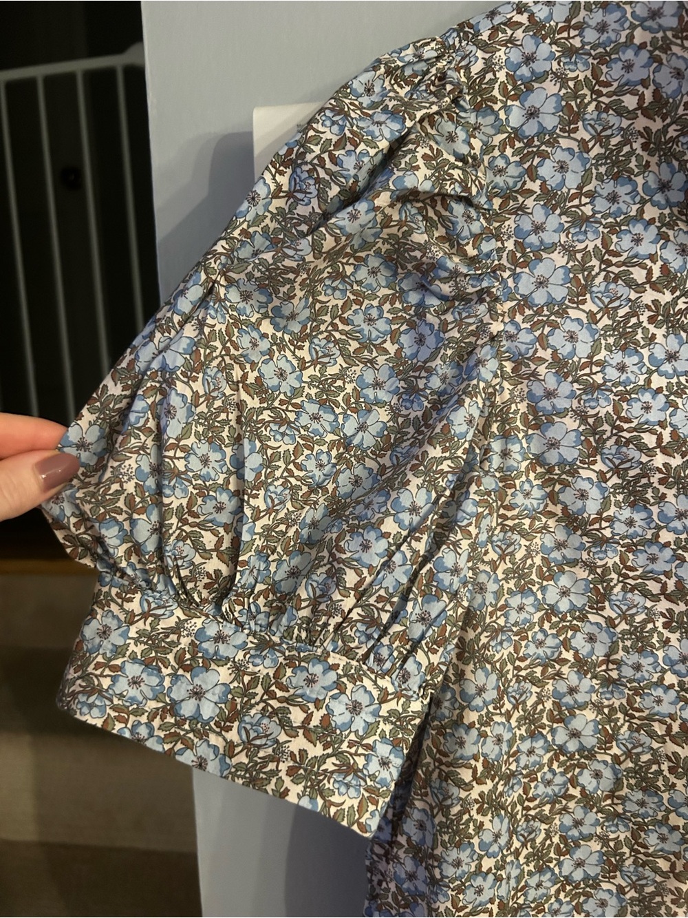HYACINTH HOUSE Dusty Blue & Brown Floral Louisa Maxi Dress - Picture 11 of 11